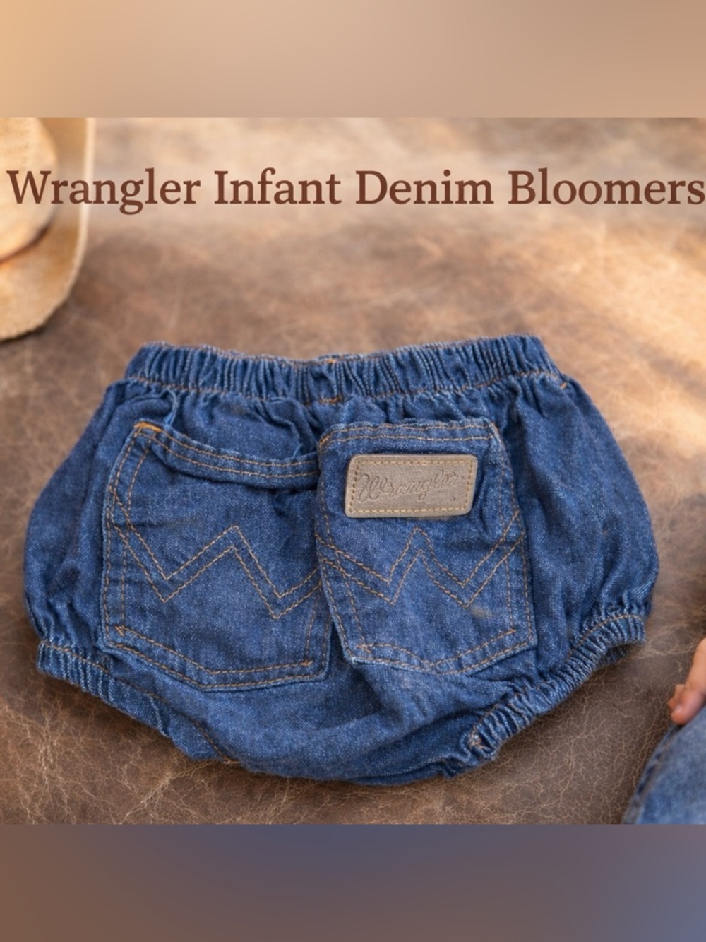 Wrangler Denim Baby Bloomers - Medium Blue